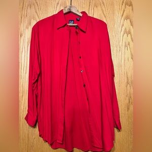 Gap Shirt. Color bright red.